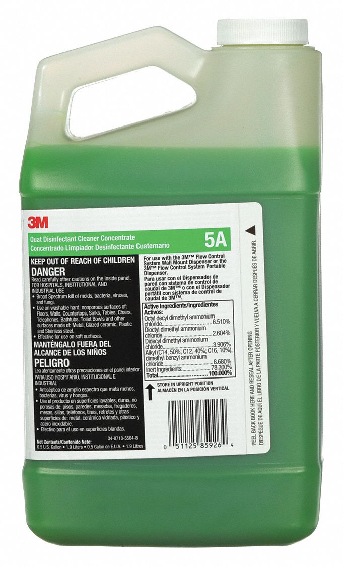 3M, 5A, Fits Flow Control Dispenser Series, Disinfectant Cleaner