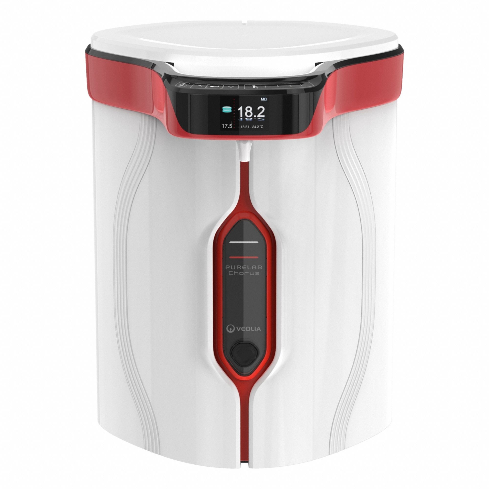 Water Purification System: Type I Water, 2 lpm Flow Rate, 18.2 Megohm, 30 L Capacity, 1/4" NPT