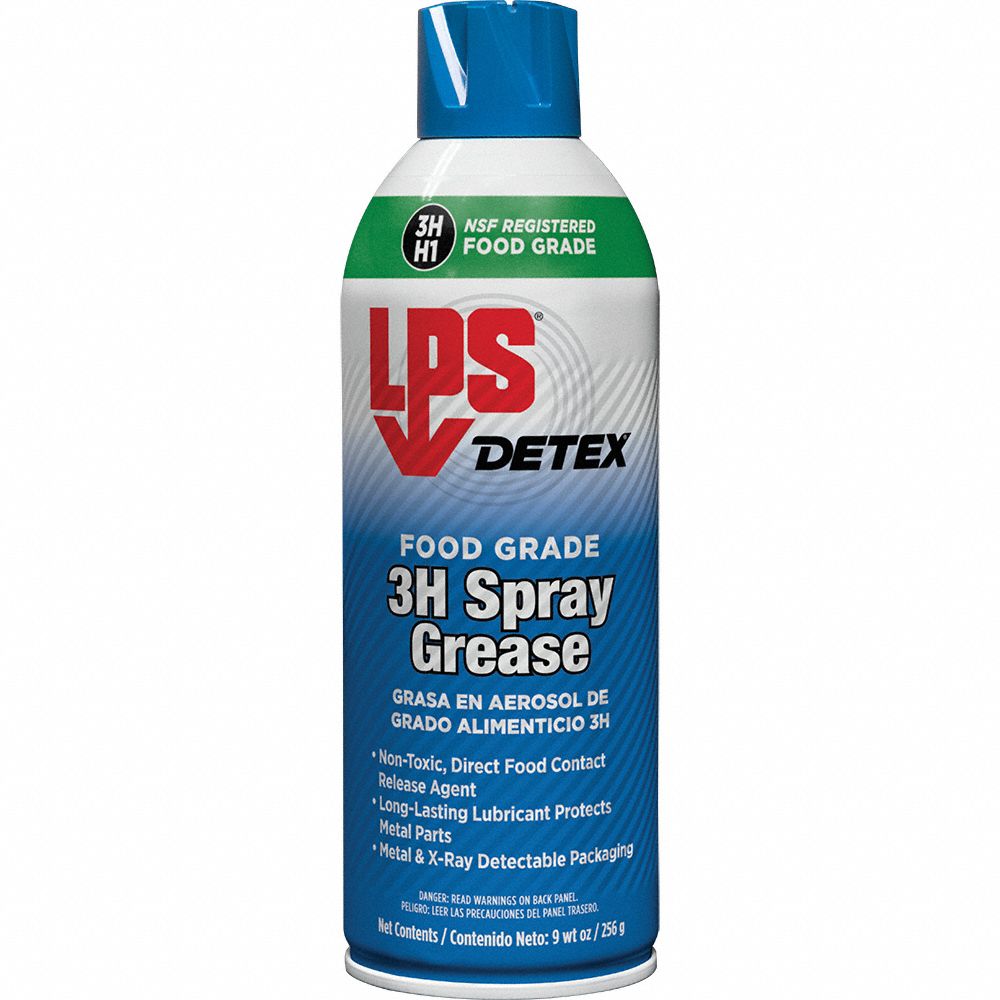 LPS DETEX, Food Grade 3H Spray Grease, 14 oz, Spray Grease 806K37