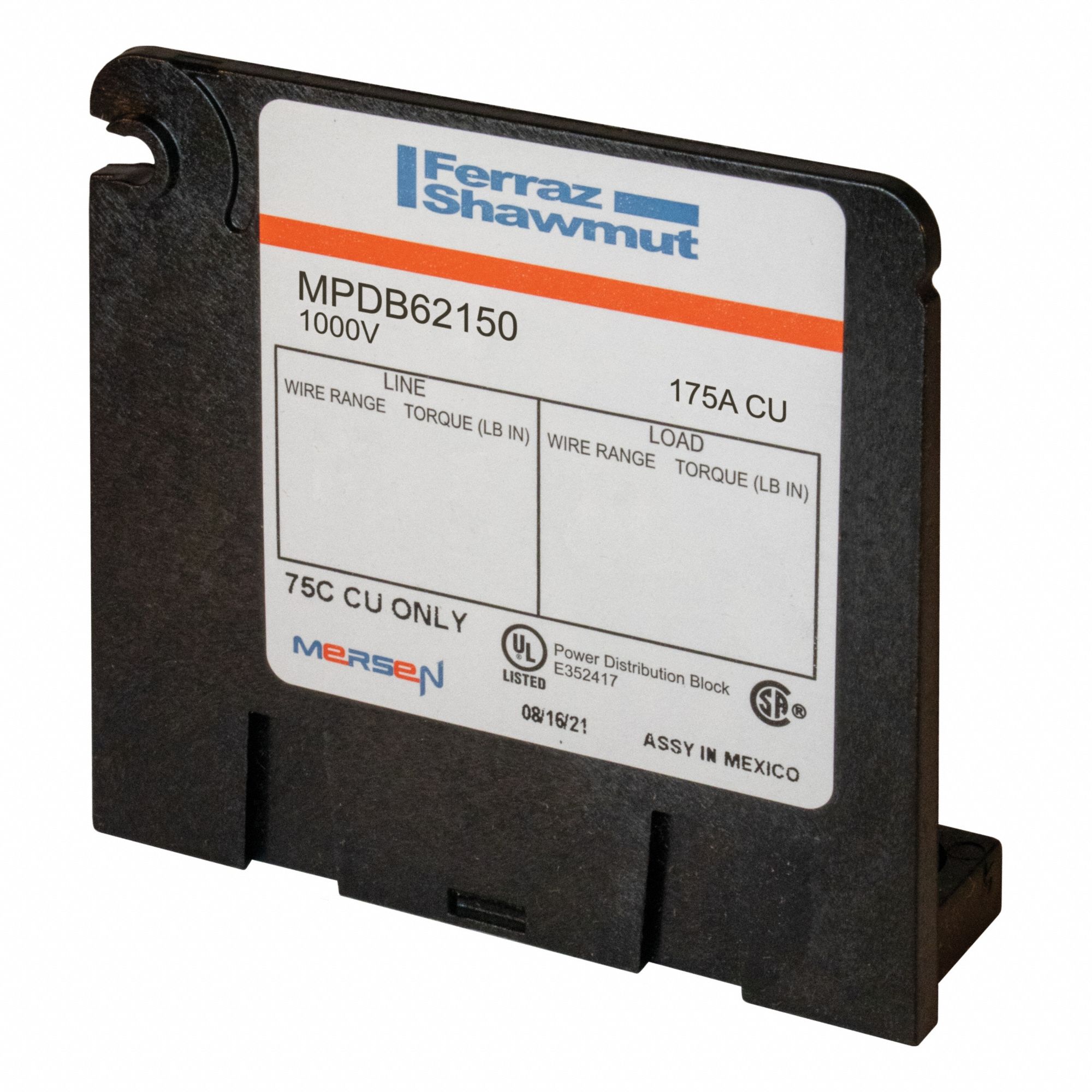 Power Distribution Block,  175 A,  1, 000 V