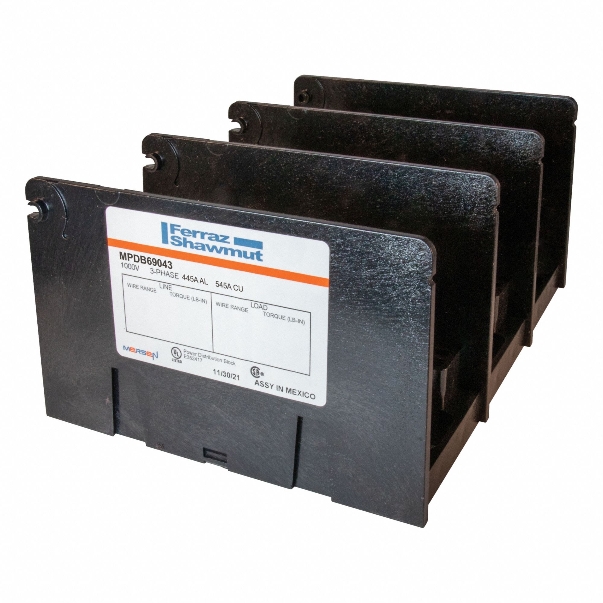 PowerDistributionBlock, 545A, 1000V, 3Poles