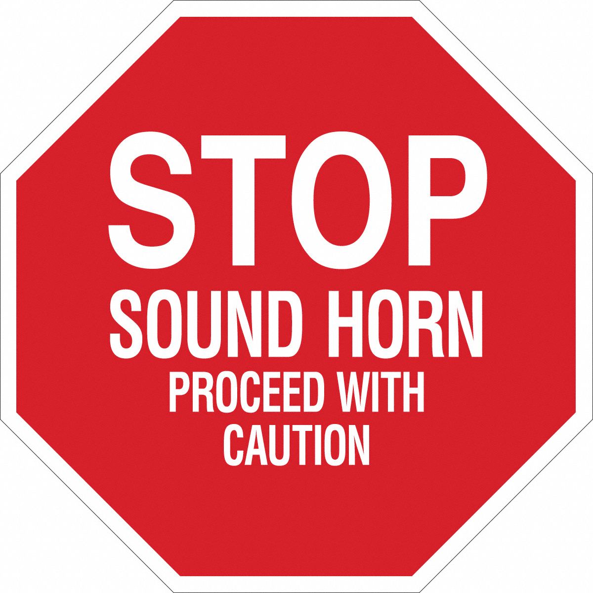 Sign Stop 24X24 White/Red