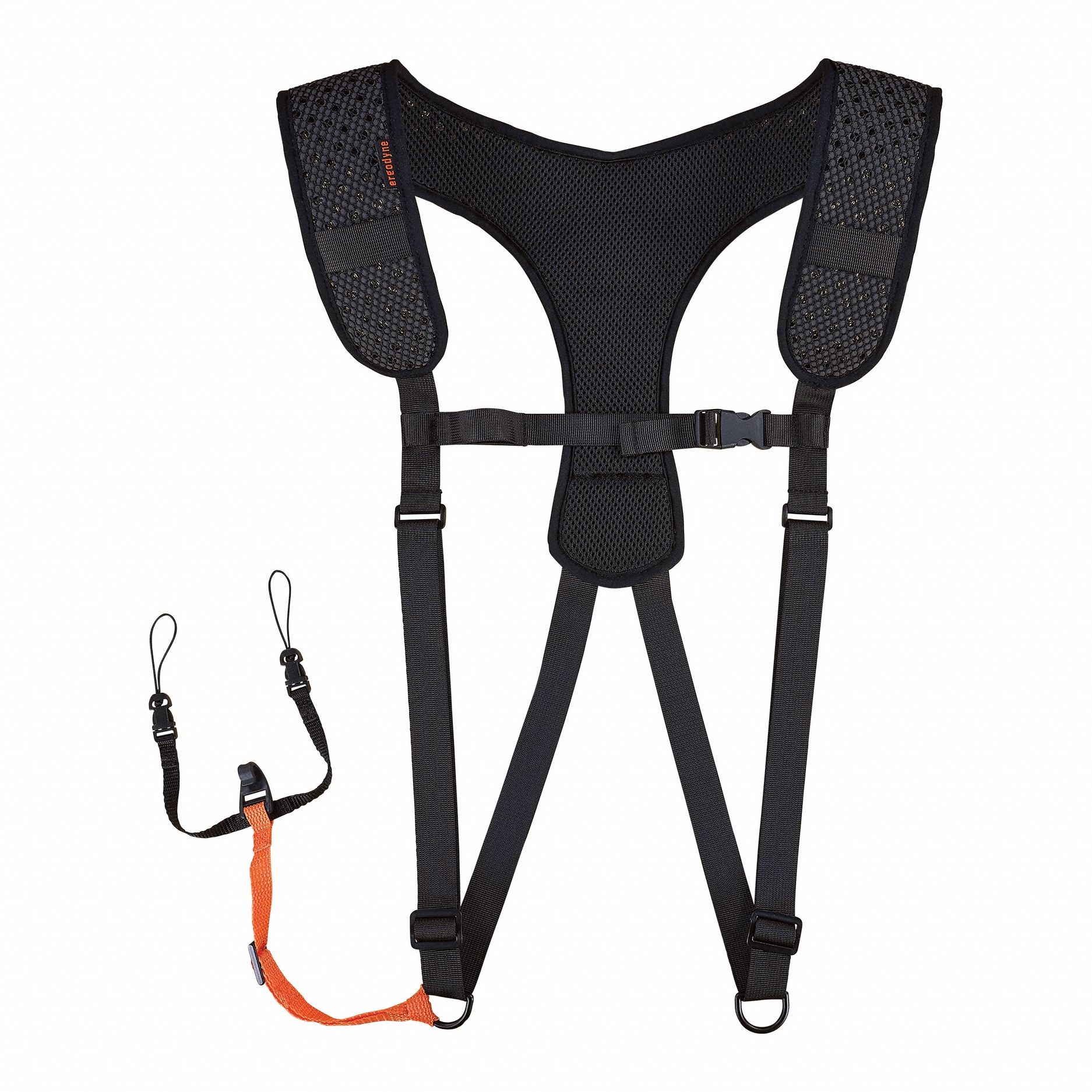 3142 S Black Barcode Scanner Harness Padded Shoulder: Barcode Scanner Lanyard, S