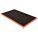 ANTIFATIGUE MAT, 28 X 40 IN, ⅞ IN THICK, RAISED DIAMOND STUDS, BLACK/ORANGE BORDER