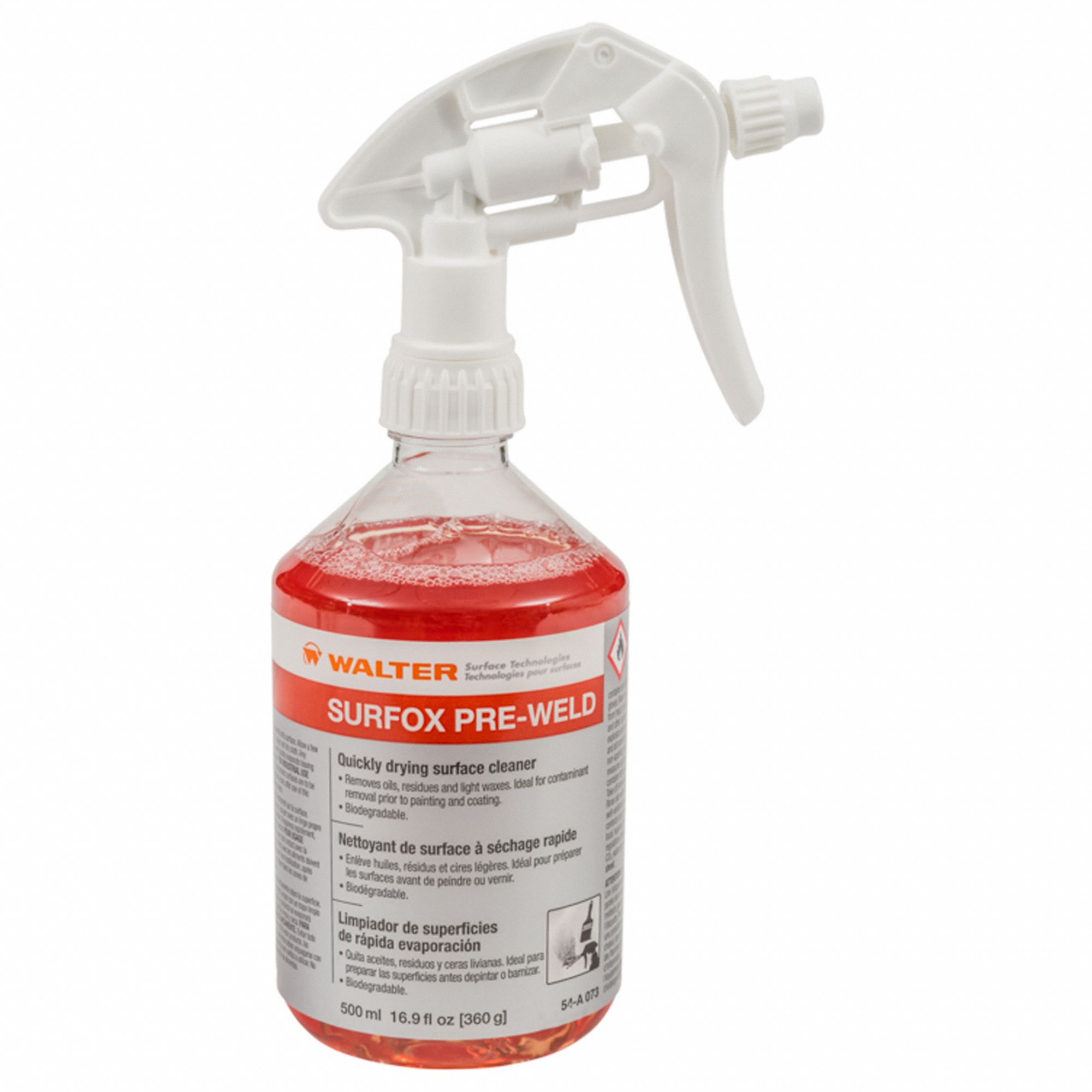 Surfox PreWeld, 500 mL, Light Surface Cleaner 39CH1754A073 Grainger