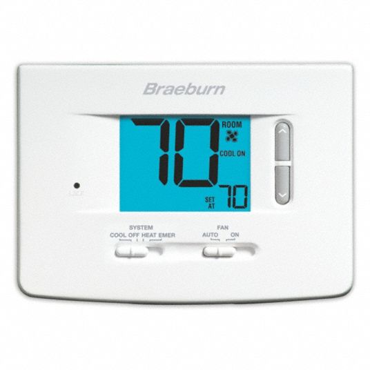 BRAEBURN, Heat and Cool, Manual, Low Voltage Thermostat - 54DC04|1220 ...