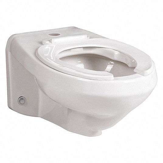 Toilet Bowl: Mansfield, 1.28_1.6 Gallons per Flush, Elongated Bowl, Wall Hung Rough-In, Top Spud
