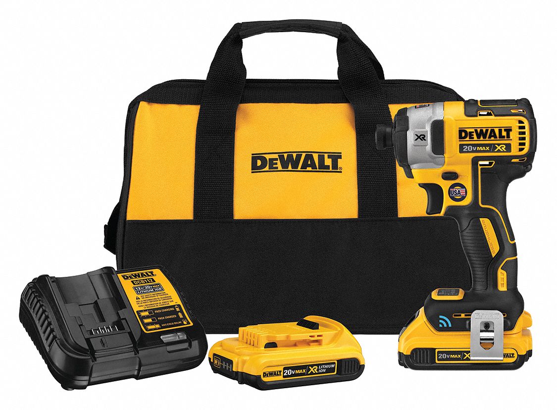 DEWALT IMPACT DRIVER KIT CORDLESS 20V 3 AH IN HEX 1825 IN