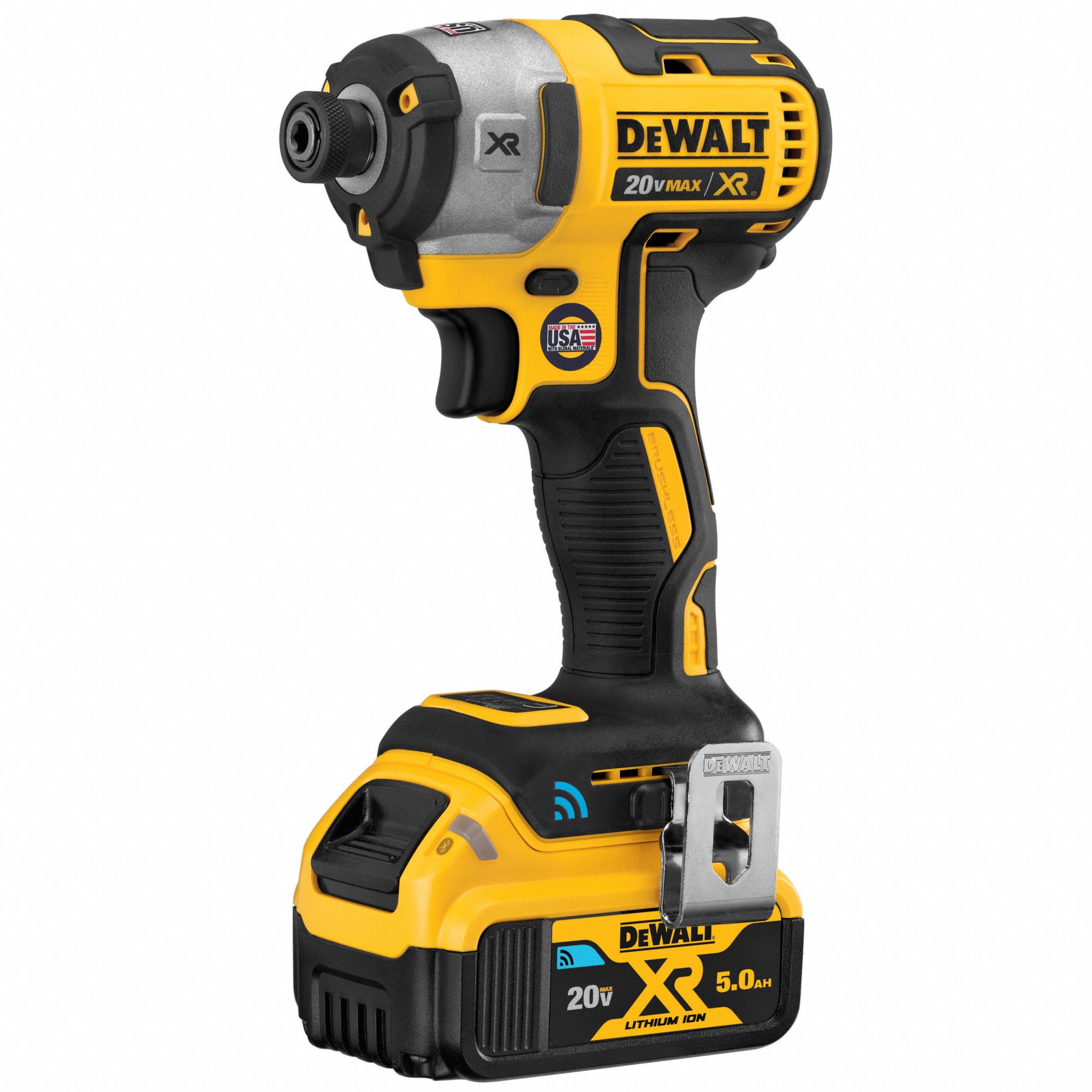 DEWALT Cordless, Impact Driver, 1/4 in Hex, 20V DC, 1,825 in-lb Max ...