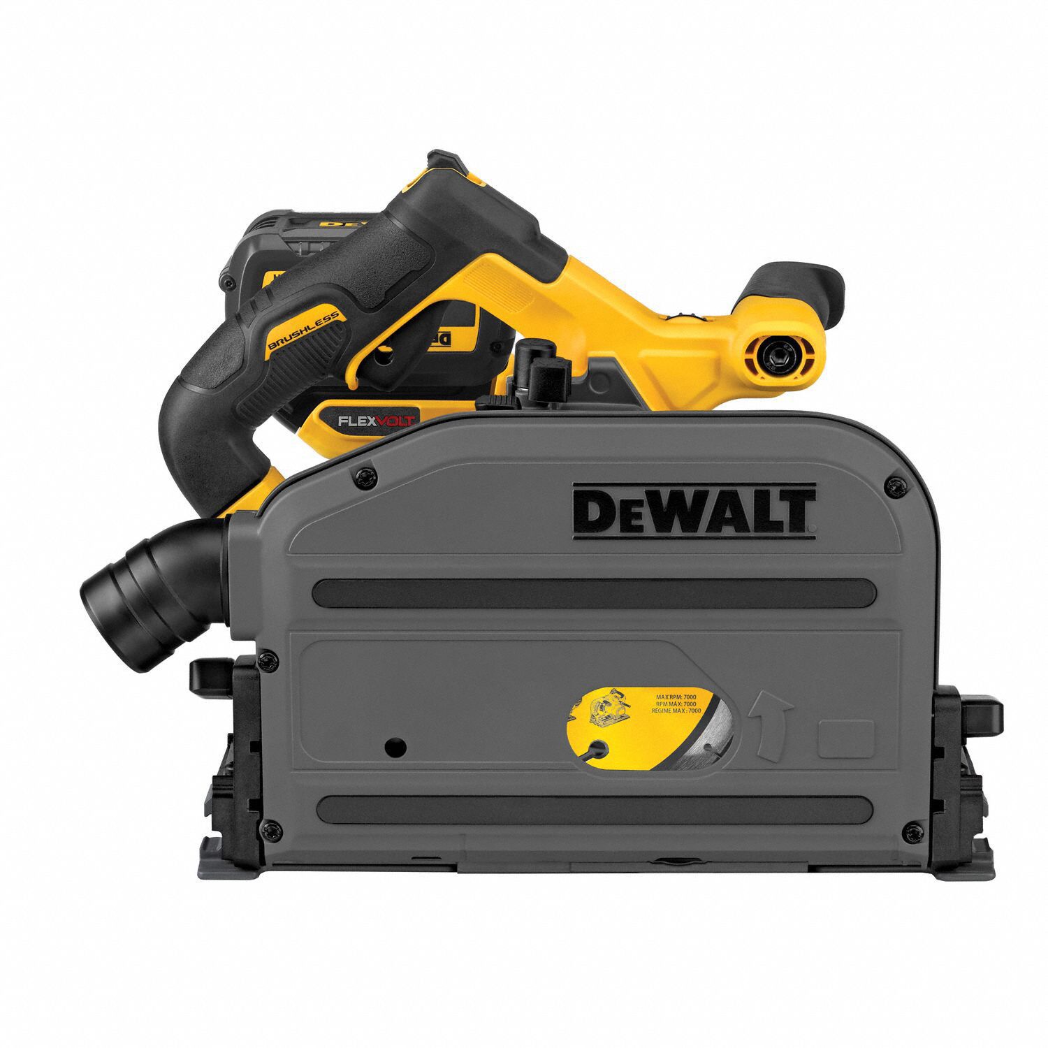 Track Saw Kit: 0°to 47°, 1 Battery, 1 Charger, 6 1/2 in Blade Dia., 5/8 in Arbor Size