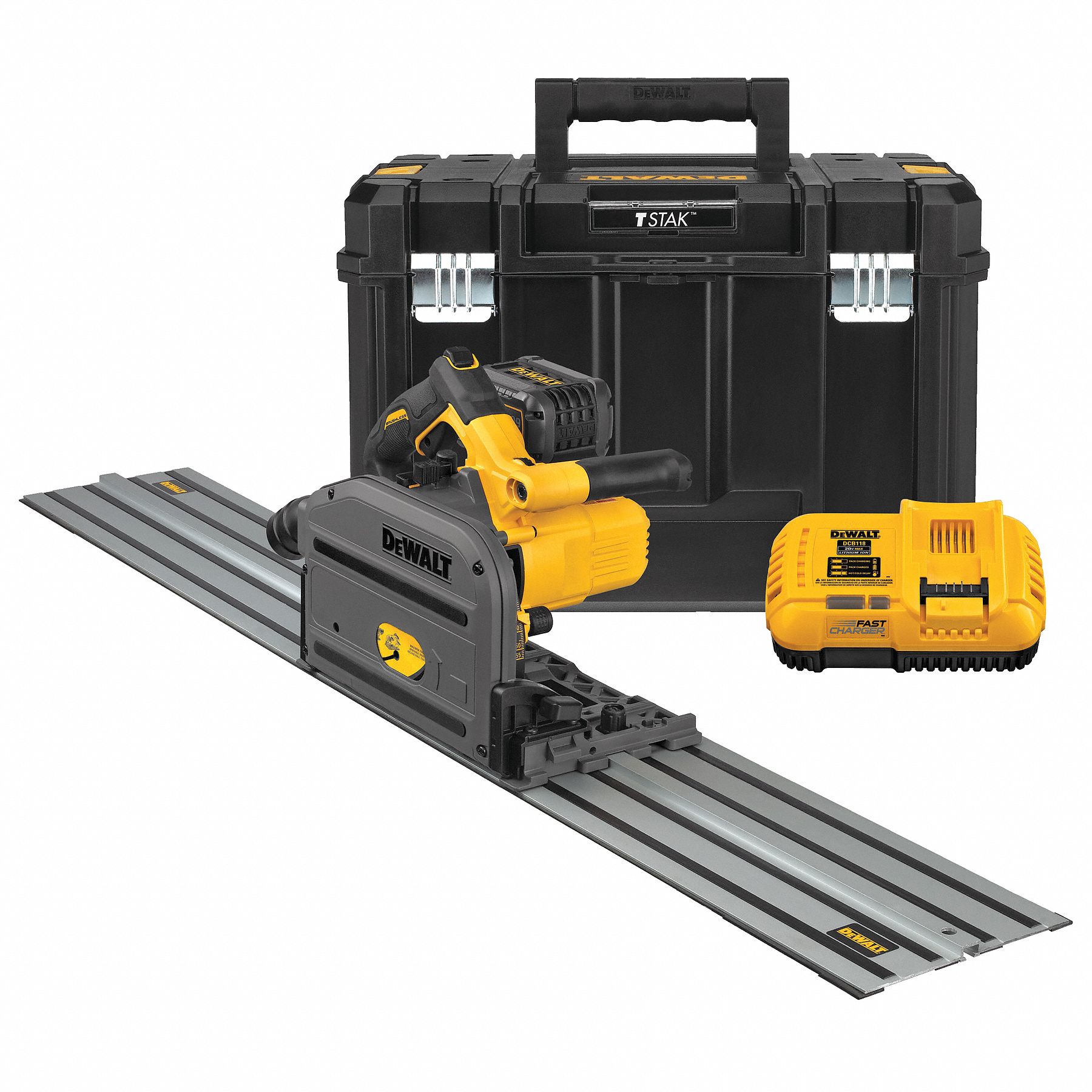 TRACK SAW KIT, CORDLESS, 60V, 6 AH, 0 °  TO 47 ° , 6½ IN DIA, ⅝ IN ARBOUR, 4000 RPM
