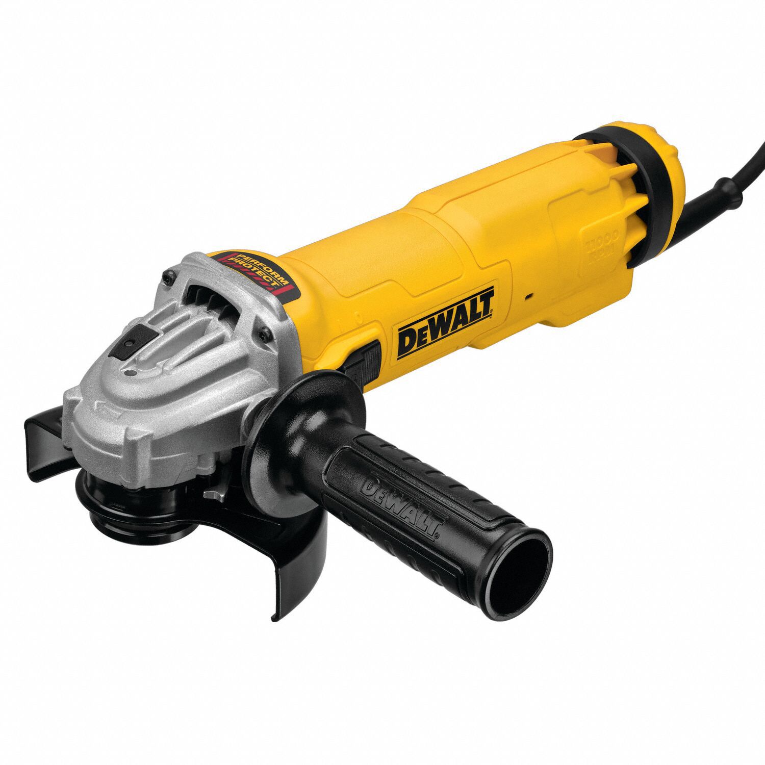 DEWALT Angle Grinder 13 A 11 000 RPM Max. Speed Slide 4 1 2 in 5 in Wheel Dia