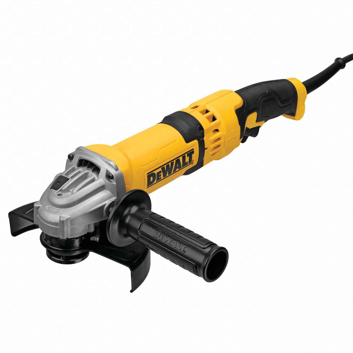 DEWALT Angle Grinder: 13 A, 9,000 RPM Max. Speed, Trigger, Lock-Off ...