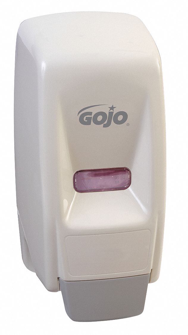SOAP DISPENSER, MANUAL, 800 ML REFILL SIZE, LIQUID, GREY, PLASTIC, SKILCRAFT
