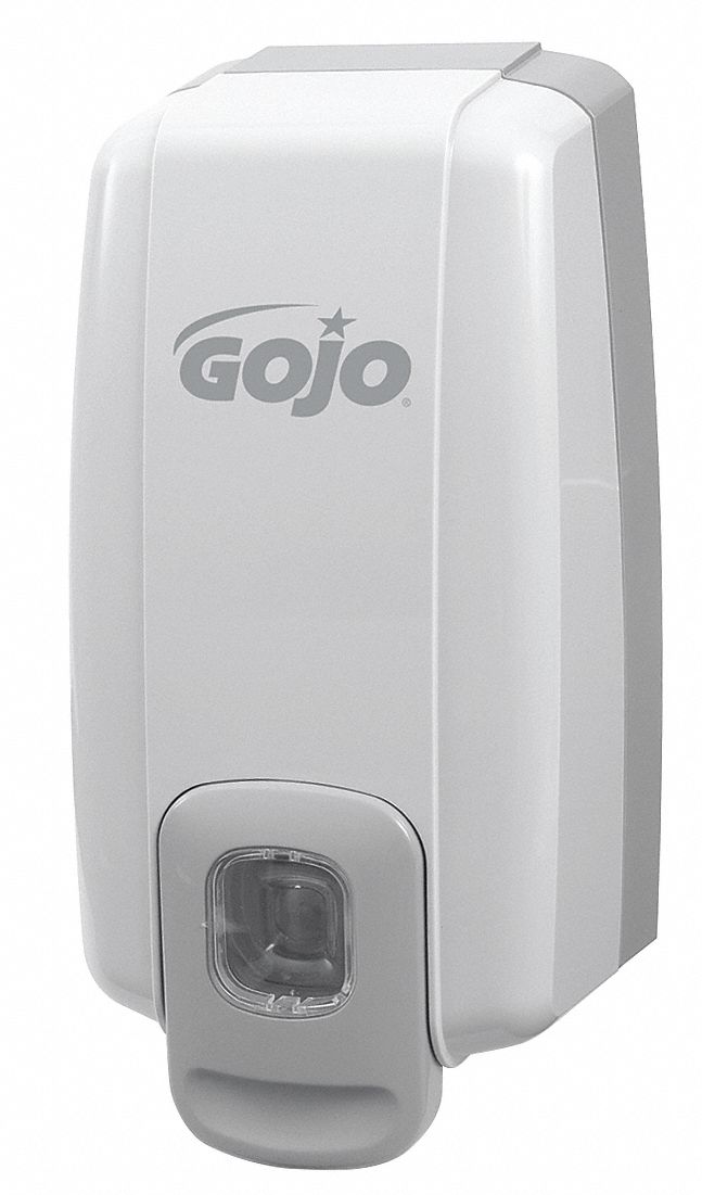 SOAP DISPENSER, MANUAL, 1,000 ML REFILL SIZE, LIQUID, GREY, PLASTIC, NXT, MANUAL POWERED