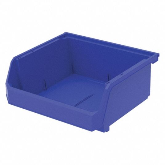 16 1/2 in x 14 3/4 in x 7 in, Blue, Hang and Stack Bin - 54DE70 ...