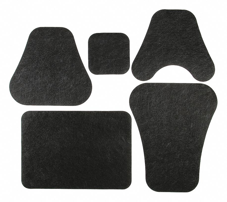 Restroom Mat Bundle Black Thickness 1/8 