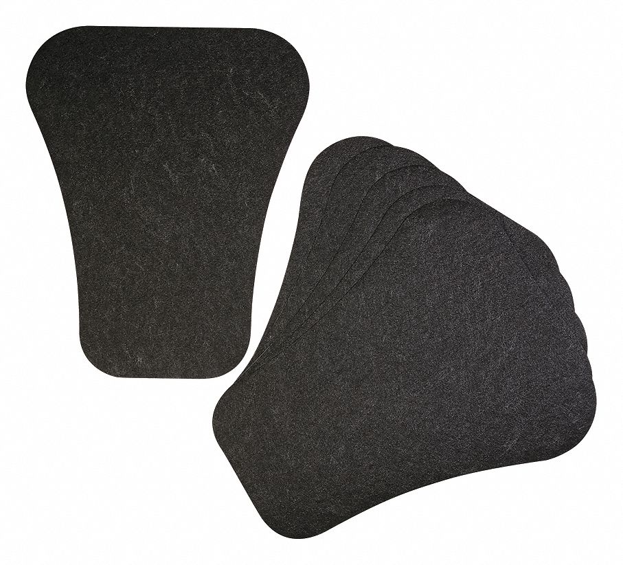 PIG, 1/8 in Mat Thick, 23 1/4 in Lg, Urinal Floor Mat 54DE86GRP7002