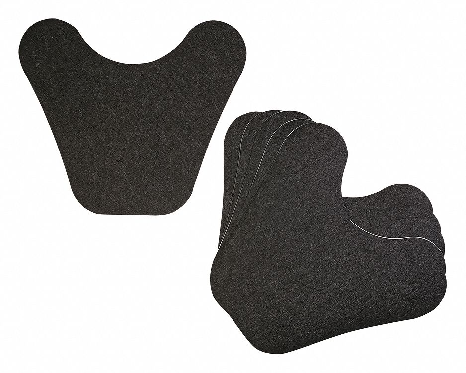 Toilet Mat Black Unscented 15 1/2 in PK6