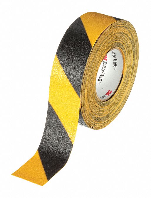AntiSlip Tape 60 ftLx3 W BLK/YLW 60Grit