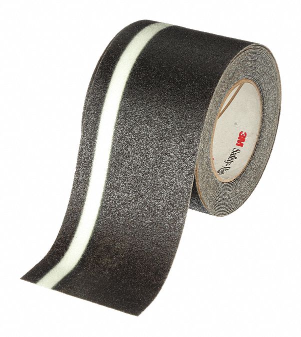 3M Solid Black AntiSlip Tape, 4 in x 30 ft, 60 Grit Aluminum Oxide