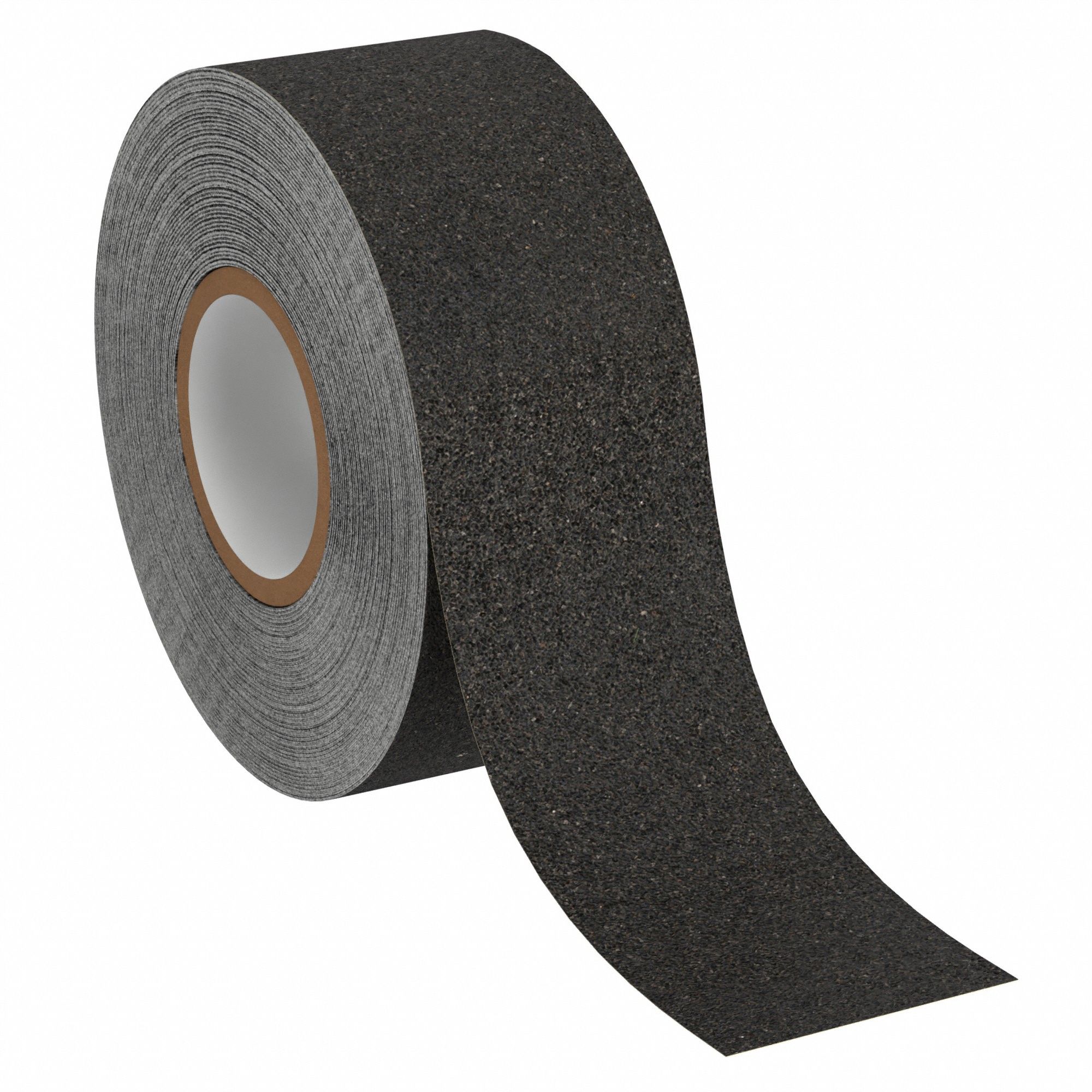 Anti-Slip Tape: Coarse, 60 Grit Size, Solid, Black, 6 in x 60 ft, 28 mil  Tape Thick, Rubber, 3M™