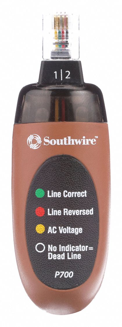 Phone Outlet Tester, RJ11 Connector Type