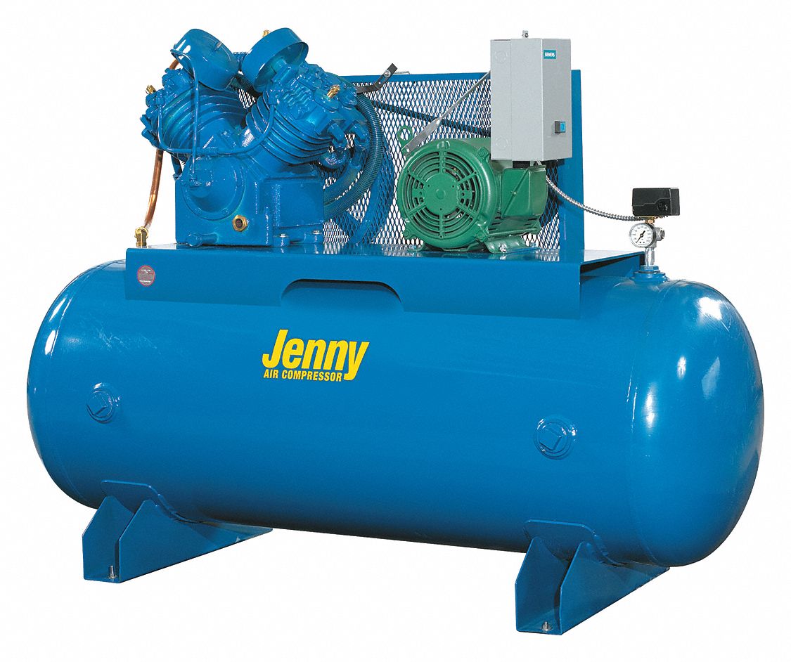 JENNY 1 Phase Electrical Horizontal Tank Mounted 7.5 hpHP Air