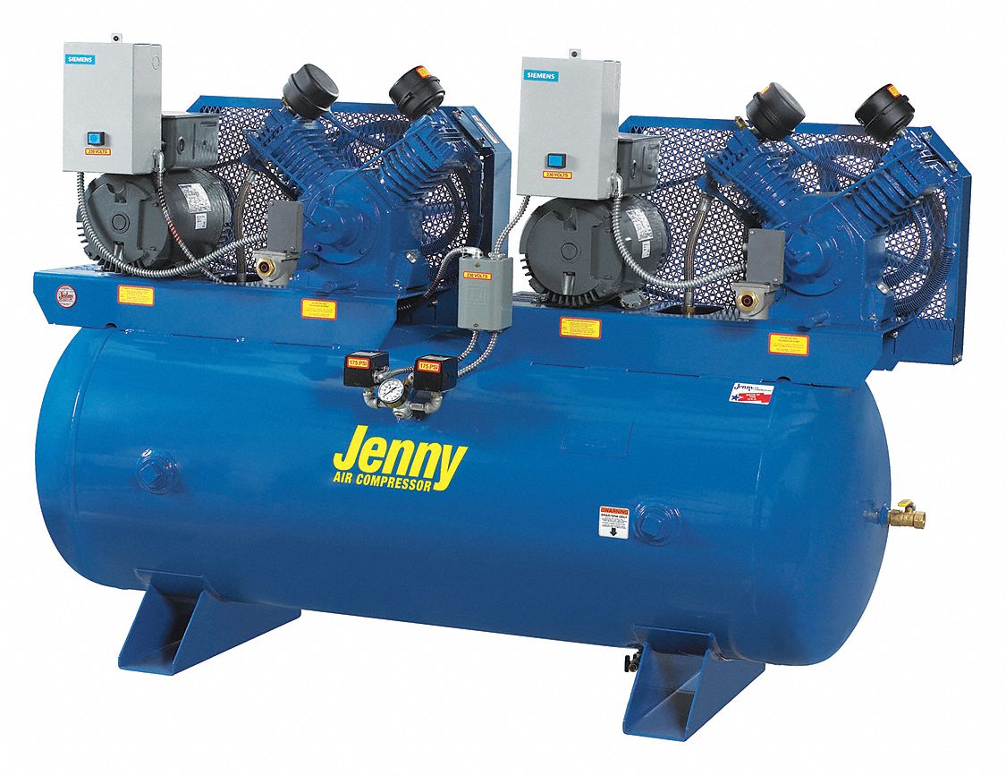 JENNY 1 Phase Electrical Horizontal Tank Mounted 5.0 hpHP Air