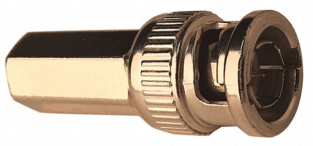 COAXIAL CONNECTOR,BNC MALE,SILVER,10PK