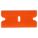 LAME GRATTAGE,ORANGE,PLASTIQUE,PQ25