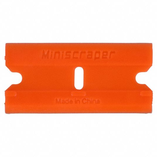 Plastic razor blade General Purpose Orange replacement 25 pack Scraperite  SRTD25GPO