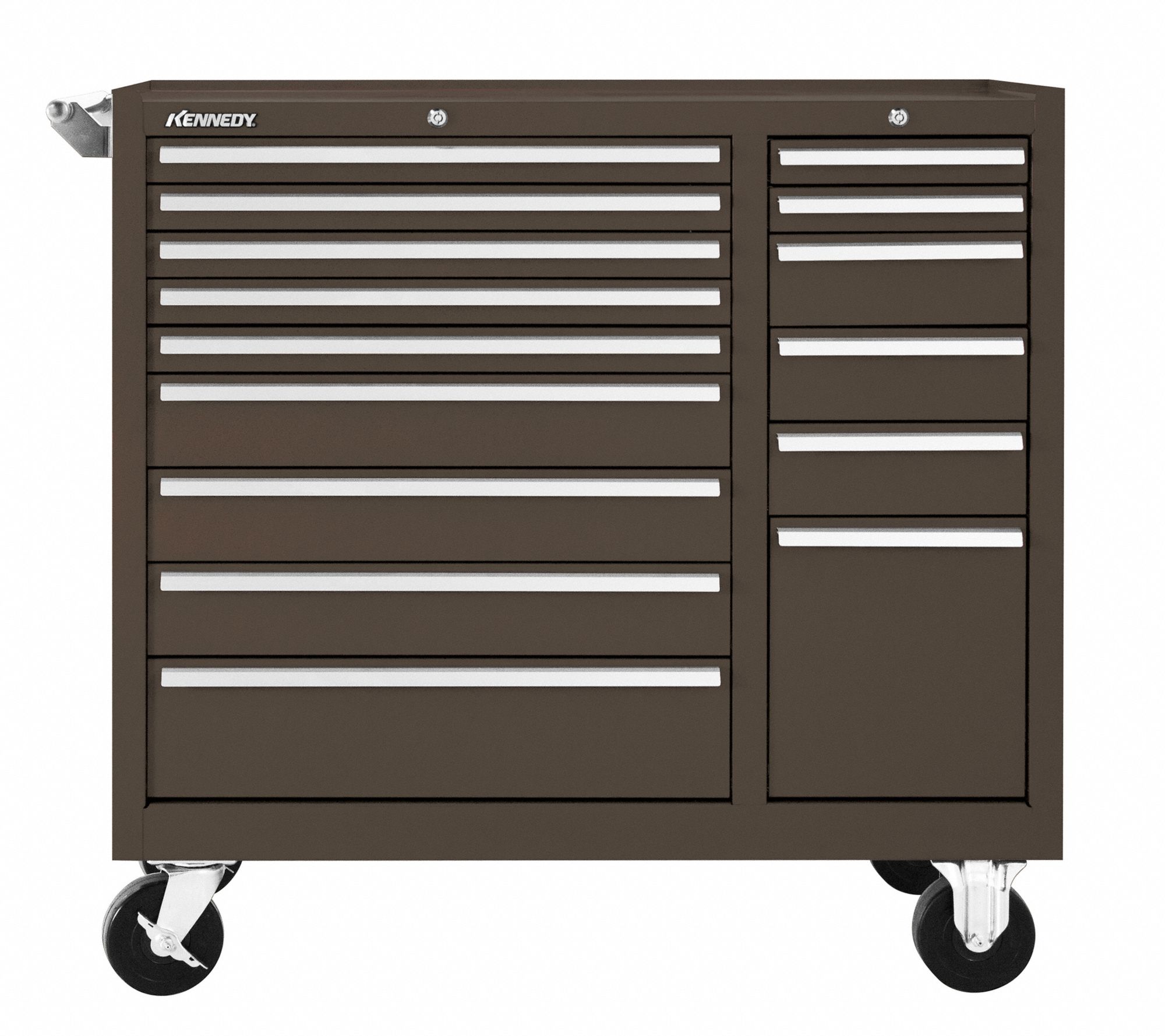 Kennedy 315XB 15-Drawer Maintenance Cart Brown