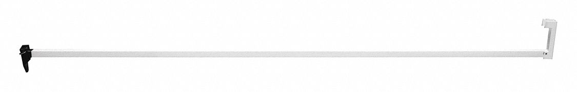 Sliding Door Lock: 48 in Lg, 1 in Wd, 1 in Ht