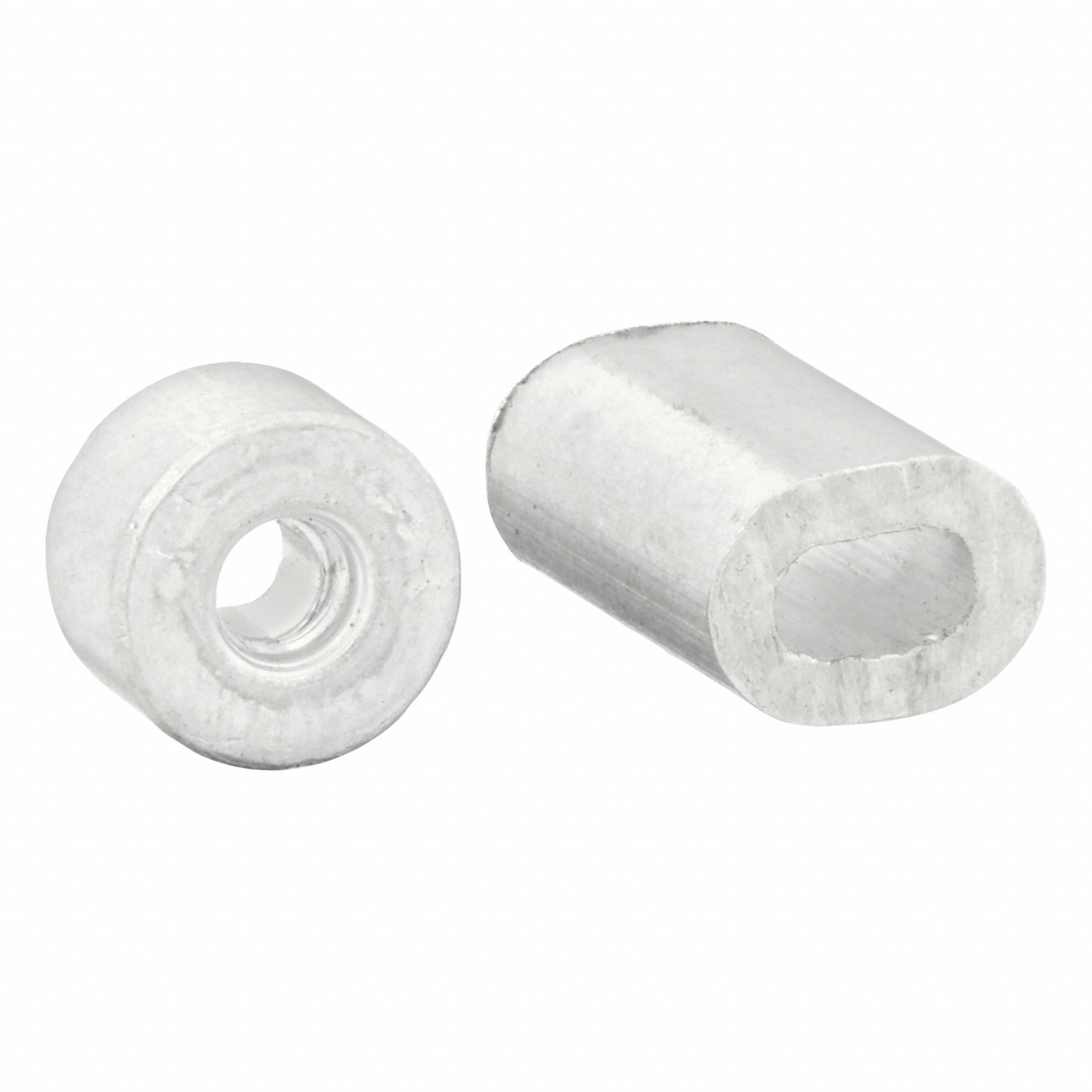 Ferrule and Stop: Aluminum, 4 9/16 in Overall Ht, 2 23/32 in Overall Wd, 1 PR