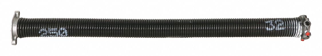 Garage Spring: Steel, 0.25 in Wire Dia, 2 1/4 in Outside Dia, 180° Deflection Angle