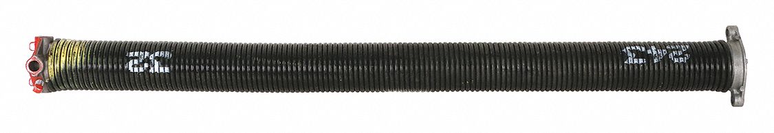 Garage Spring: Steel, 0.243 in Wire Dia, 2 1/2 in Outside Dia, 180° Deflection Angle