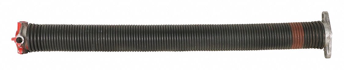 Garage Spring: Steel, 0.25 in Wire Dia, 2 7/16 in Outside Dia, 180° Deflection Angle