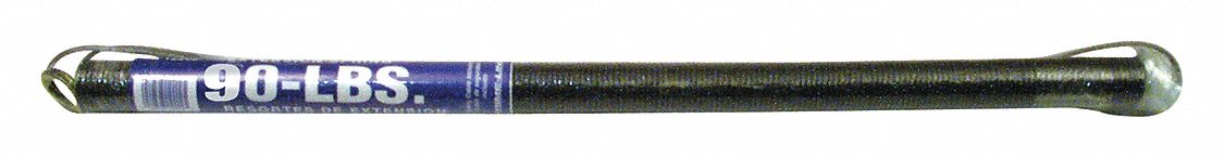 Garage Spring: Carbon Steel, 0.125 in Wire Dia, 1 5/16 in Outside Dia, 200 Coils