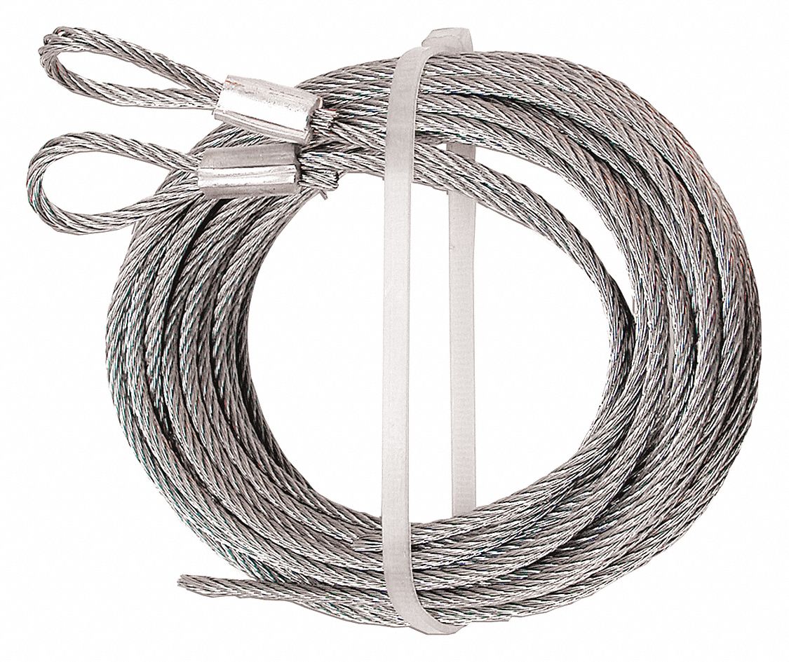 CABLES DE RALLONGE, ACIER, ARGENT, PR