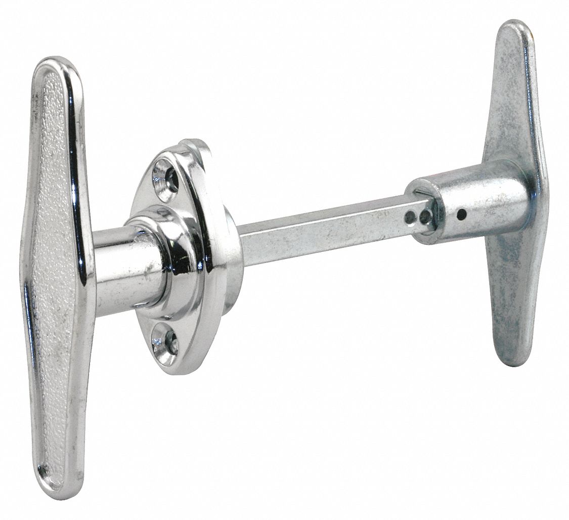 POIGNEE VERROUILL. EN T, GRANIT,ARGENT