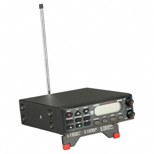 UNIDEN Desktop Police Scanner: Desktop, Analog, 300 Channels, LCD