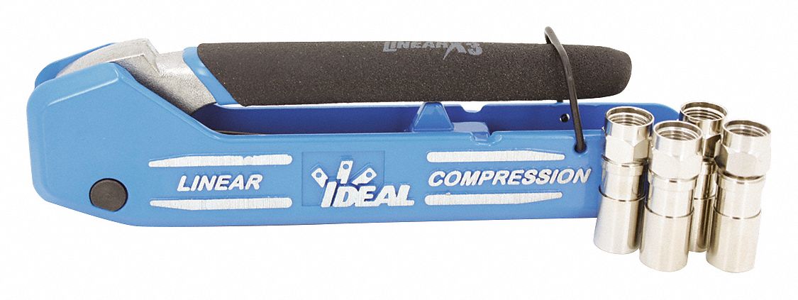 CRIMPER, FOR BNC/F CONNECTORS/RCA, RG59/RG6, 6 1/4 IN OVERALL L