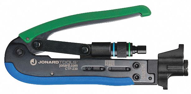 DUAL COMPRESSION TOOL, FOR F LONG CONNECTORS/F SHORT CONNECTORS, RG11/RG59/RG6
