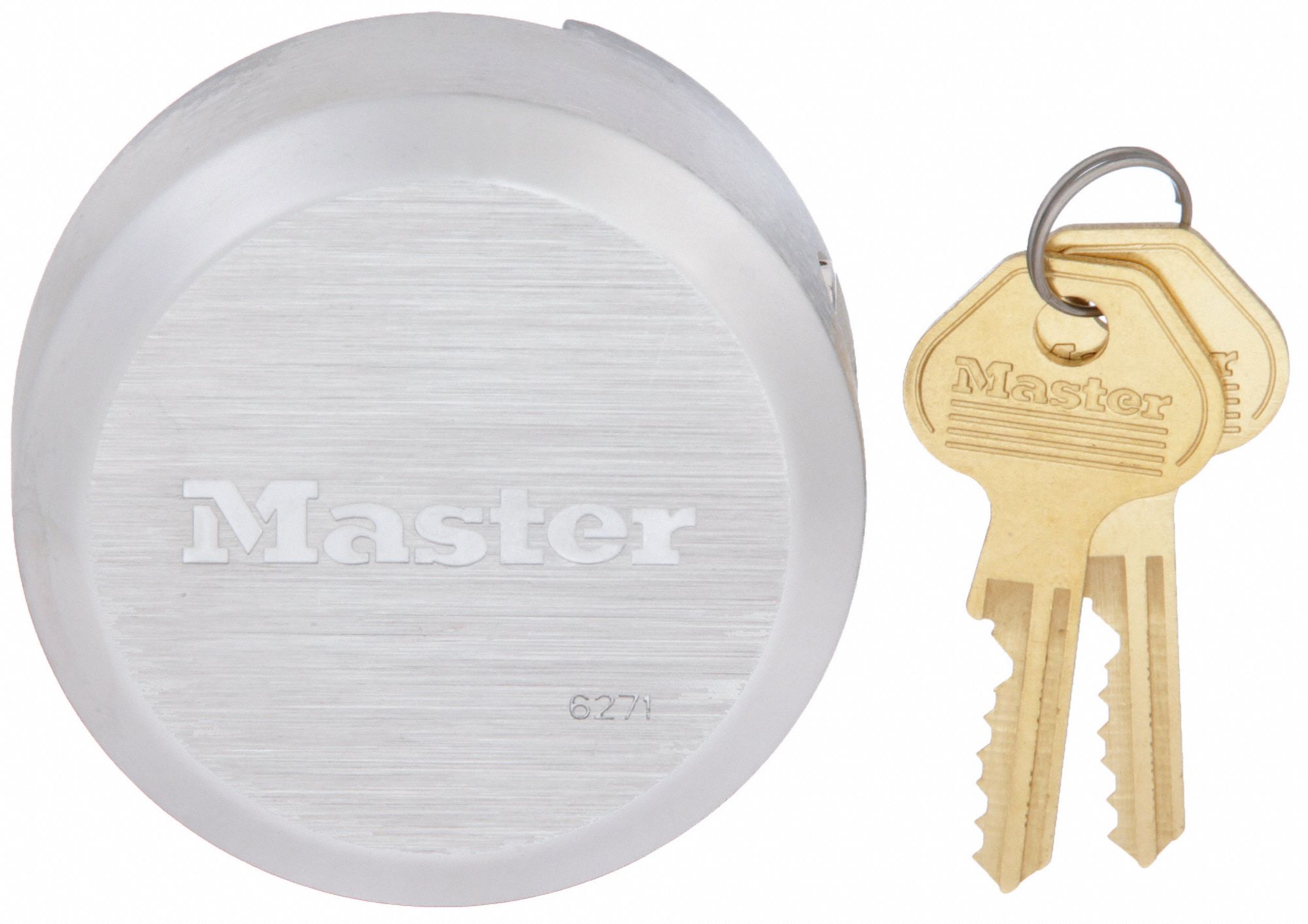 CADENAS A CLE, 1 23/32 PO, ROND, ARGENT