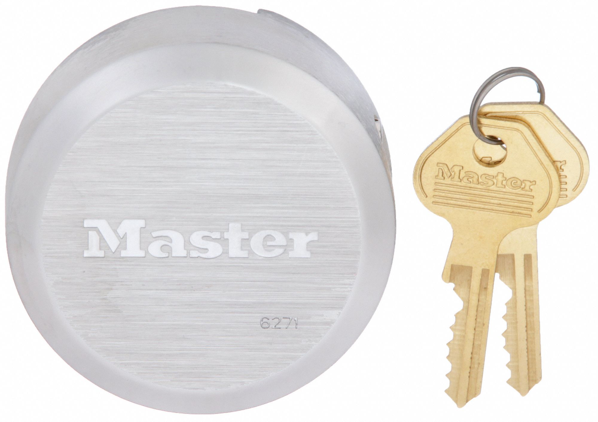 CADENAS A CLE, 1 23/32 PO, ROND, ARGENT