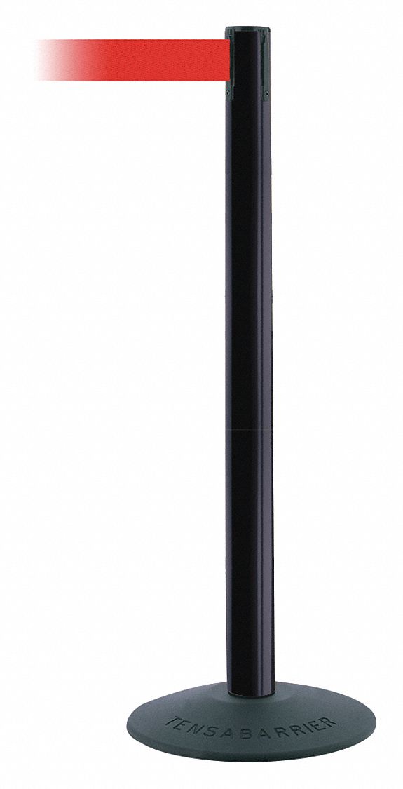 Barrier Post, PVC Post, Black Finish
