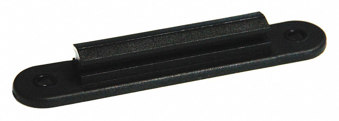 Wall Receiver: Black, 4 in Overall Ht, Wall-Mount