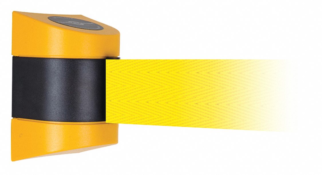 Barrier Post, Plastic Post, Yellow Finish