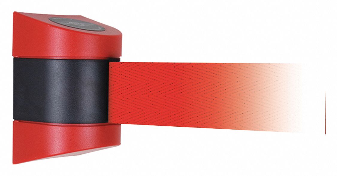 Barrier Post, Plastic Post, Red Finish